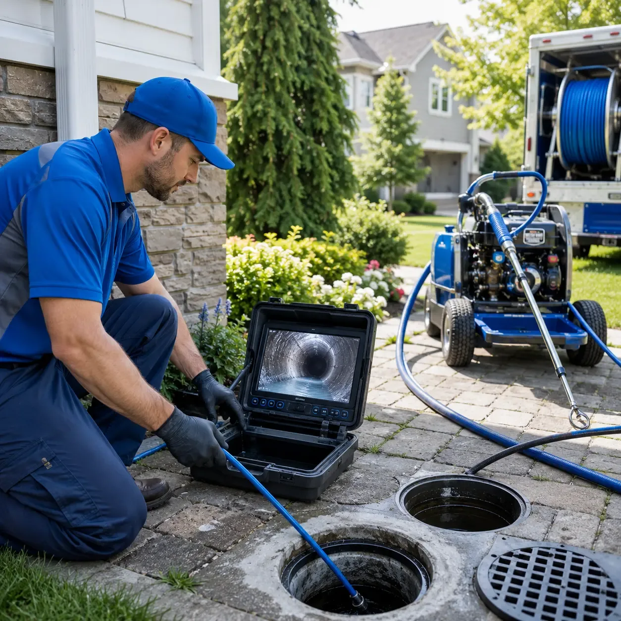 Outdoor drain cleaning professionals serving West Leisenring, PA