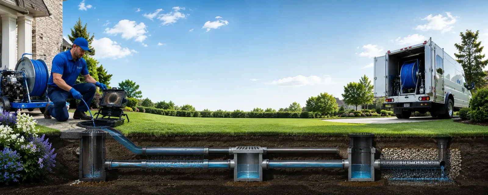 Outdoor drain cleaning information for West Leisenring, PA